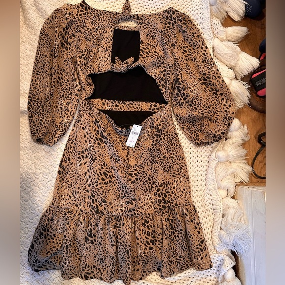 NEW Maeve by Anthropologie WOMENS Knit Cut-Out Mini Dress SIZE 6 - Picture 6 of 15